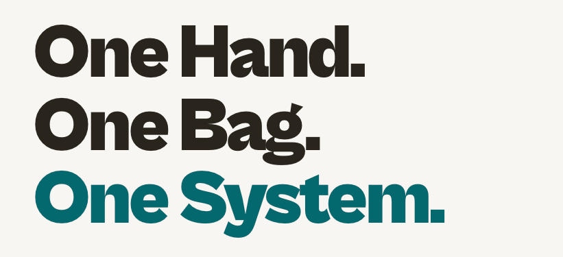 TradingMapClaw brand mark — a single hand holding a market map, illustrating One Hand. One Bag. One System.